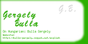 gergely bulla business card